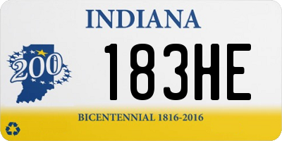 IN license plate 183HE