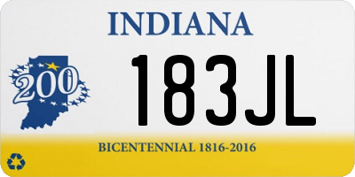 IN license plate 183JL