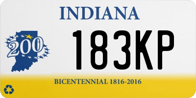 IN license plate 183KP