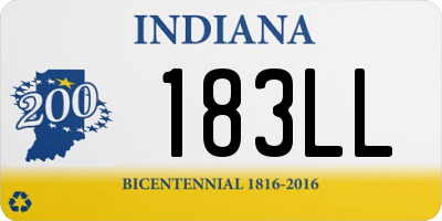 IN license plate 183LL