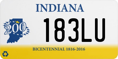 IN license plate 183LU