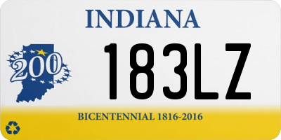 IN license plate 183LZ