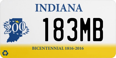 IN license plate 183MB
