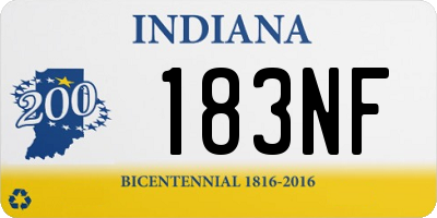 IN license plate 183NF