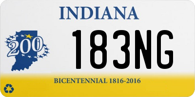 IN license plate 183NG