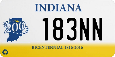 IN license plate 183NN