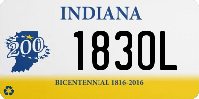 IN license plate 183OL