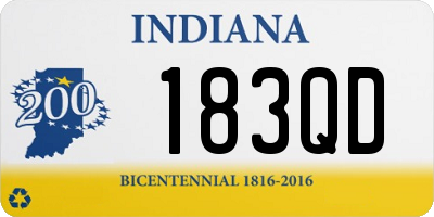 IN license plate 183QD