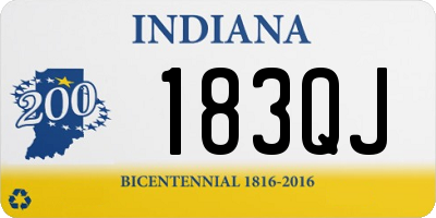 IN license plate 183QJ