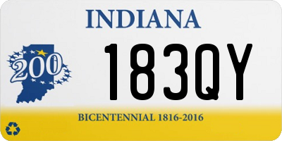 IN license plate 183QY