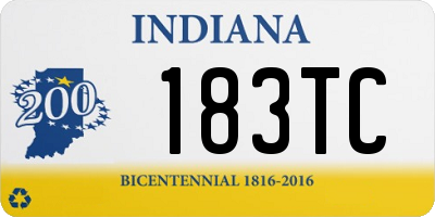 IN license plate 183TC