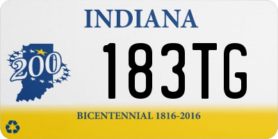 IN license plate 183TG