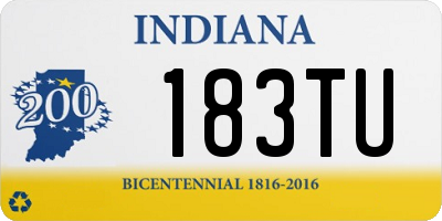 IN license plate 183TU