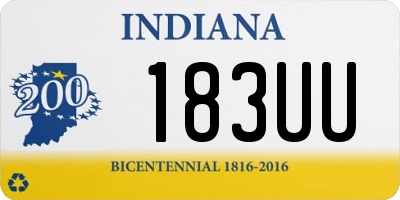 IN license plate 183UU