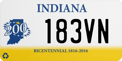 IN license plate 183VN