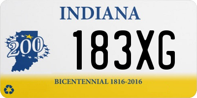 IN license plate 183XG