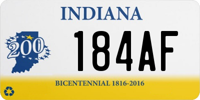 IN license plate 184AF