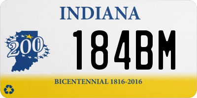 IN license plate 184BM