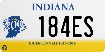 IN license plate 184ES