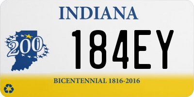 IN license plate 184EY