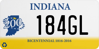 IN license plate 184GL