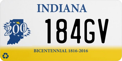 IN license plate 184GV