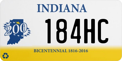IN license plate 184HC