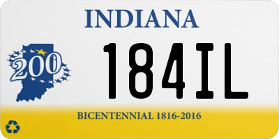 IN license plate 184IL