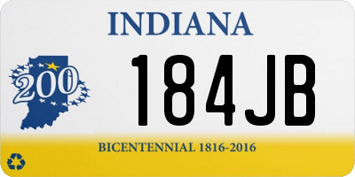 IN license plate 184JB