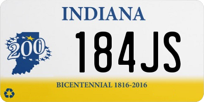 IN license plate 184JS