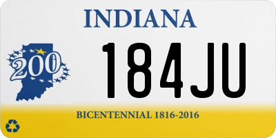 IN license plate 184JU