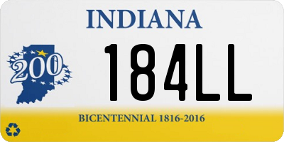 IN license plate 184LL