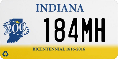 IN license plate 184MH