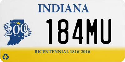 IN license plate 184MU