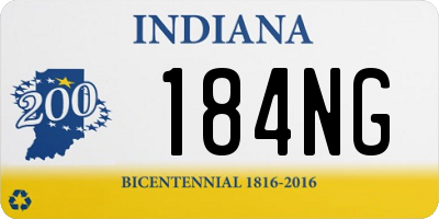 IN license plate 184NG