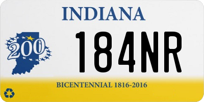 IN license plate 184NR