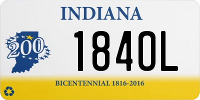 IN license plate 184OL