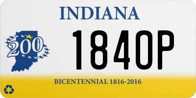 IN license plate 184OP