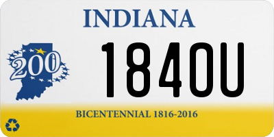 IN license plate 184OU