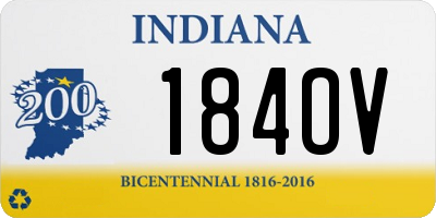 IN license plate 184OV