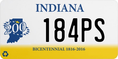 IN license plate 184PS