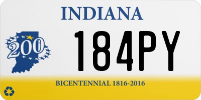 IN license plate 184PY