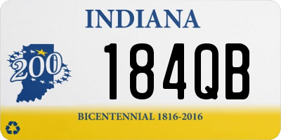 IN license plate 184QB