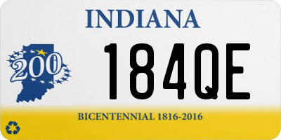 IN license plate 184QE