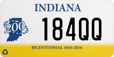 IN license plate 184QQ