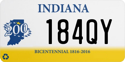 IN license plate 184QY