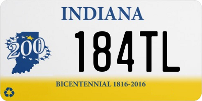 IN license plate 184TL