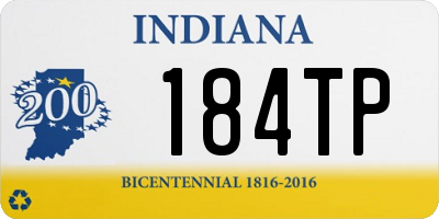 IN license plate 184TP