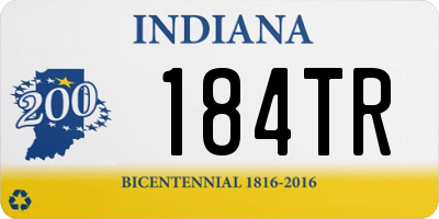 IN license plate 184TR