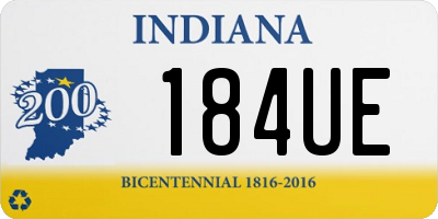 IN license plate 184UE